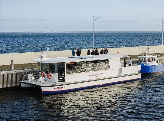 10.10.2025 na wodach Zatoki Puckiej odbyły się testy elektrycznego tramwaju wodnego