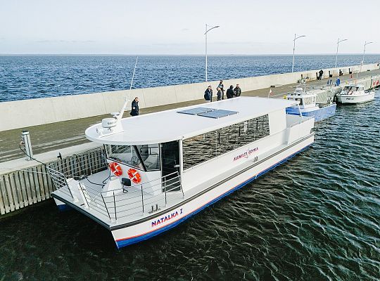 10.10.2025 na wodach Zatoki Puckiej odbyły się testy elektrycznego tramwaju wodnego