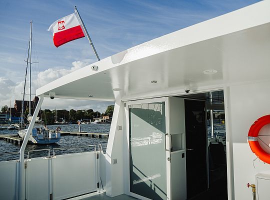 10.10.2025 na wodach Zatoki Puckiej odbyły się testy elektrycznego tramwaju wodnego