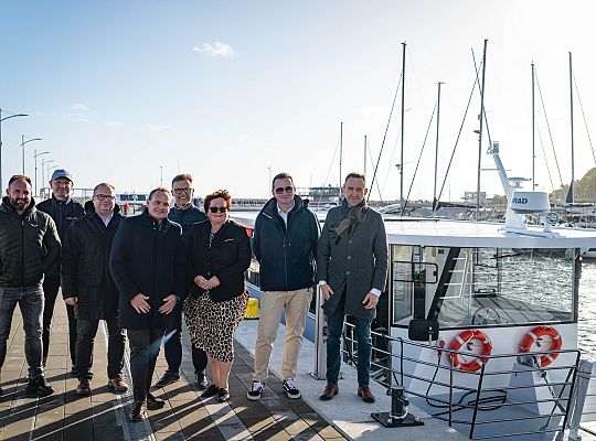 10.10.2025 na wodach Zatoki Puckiej odbyły się testy elektrycznego tramwaju wodnego