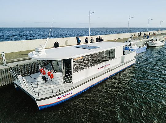 10.10.2025 na wodach Zatoki Puckiej odbyły się testy elektrycznego tramwaju wodnego