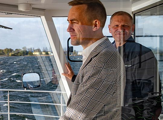 10.10.2025 na wodach Zatoki Puckiej odbyły się testy elektrycznego tramwaju wodnego