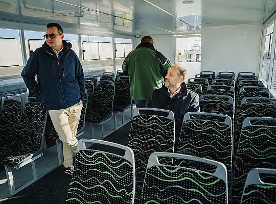 10.10.2025 na wodach Zatoki Puckiej odbyły się testy elektrycznego tramwaju wodnego