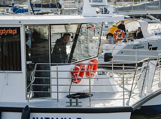 10.10.2025 na wodach Zatoki Puckiej odbyły się testy elektrycznego tramwaju wodnego